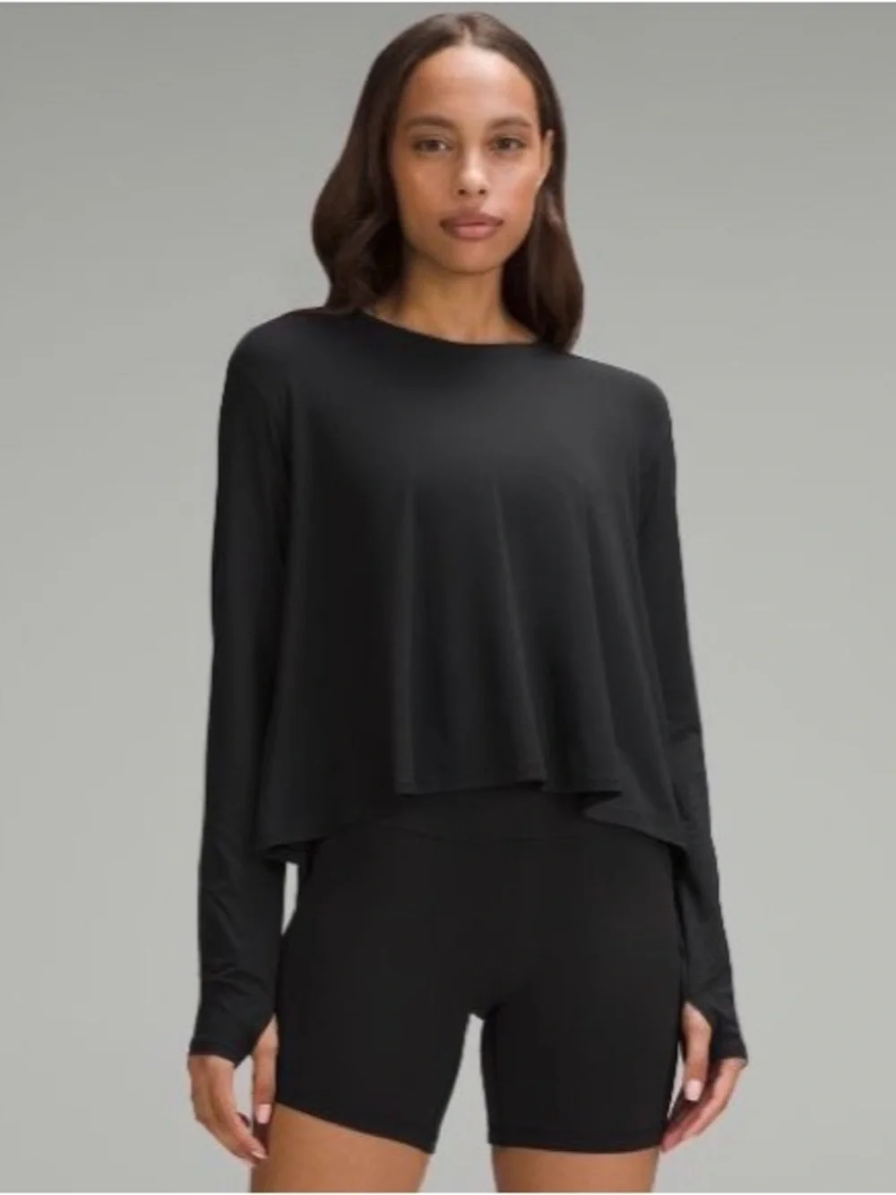 lululemon athletica Black Long-Sleeve Women's Top